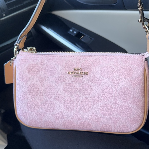 Coach Nolita 19 In Signature Canvas Powder Pink - Picture 2 of 5